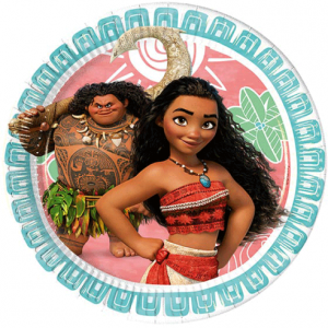 Moana temalı kullan at doğumgünü partisi tabağı.