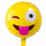 Dil Çıkaran Emoji Folyo Balon